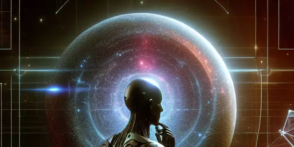 三体第二季中的水滴探测器与量子舰队的科幻场景。